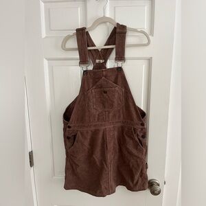 Faherty Brown Corduroy Overalls